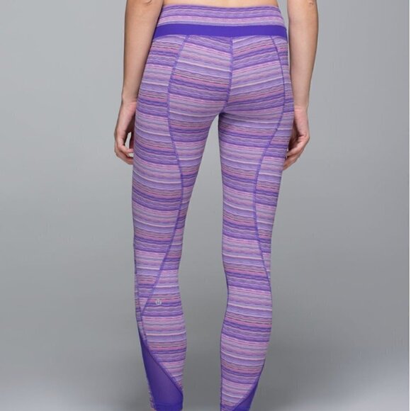 Lululemon Inspire Tight II (Mesh) Space Dye Twist Iris Flower Pink Shell / Iris - Picture 4 of 11